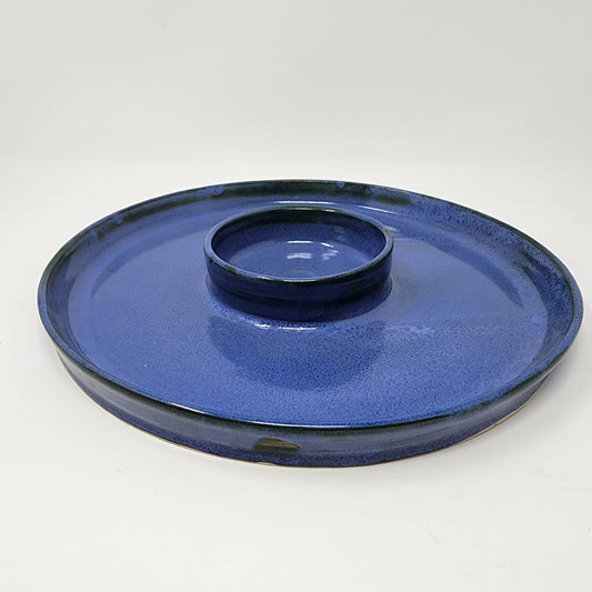 Serving Platter with Dip Center