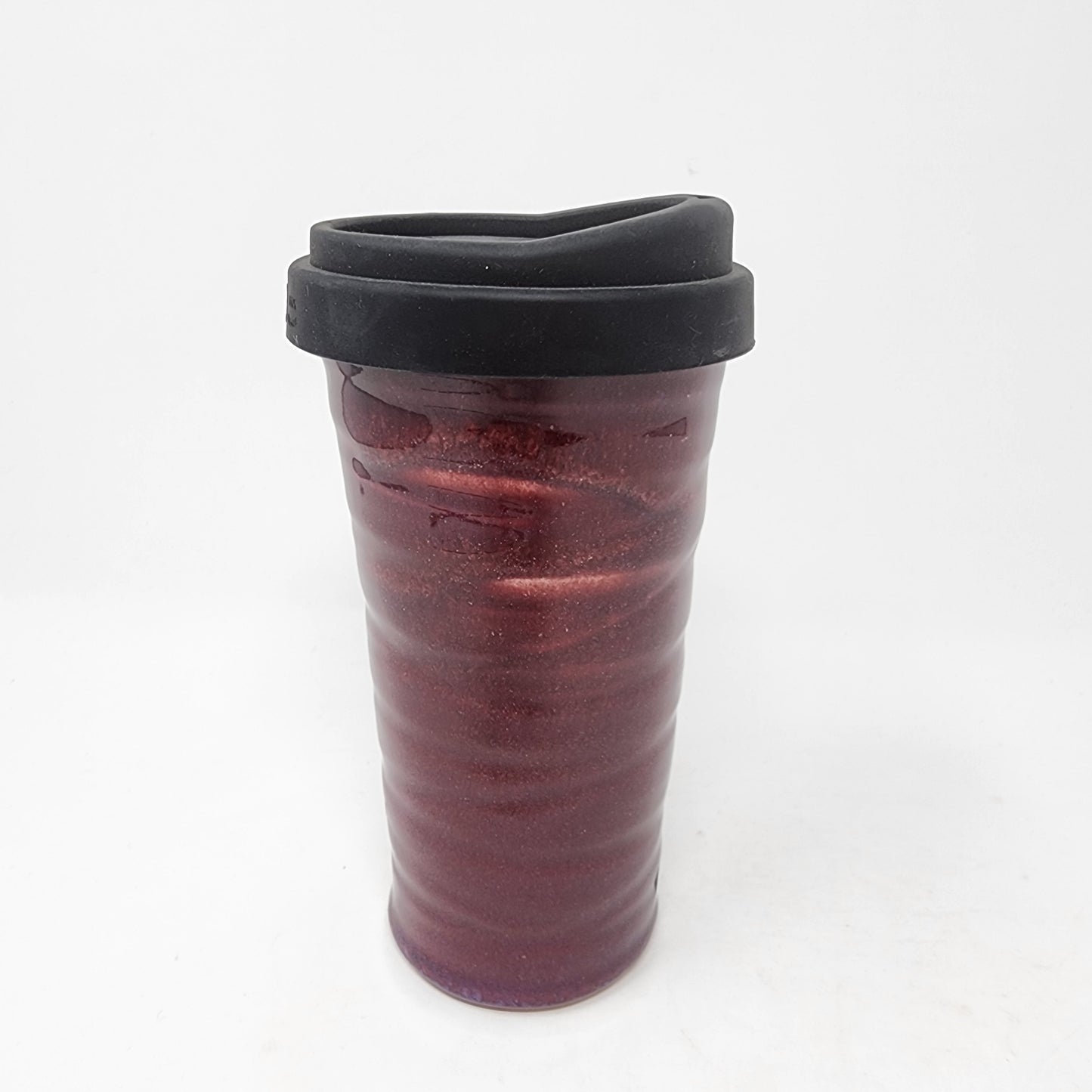 Red Swirl Travel Mug