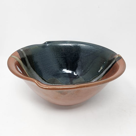 Burgundy Dark Blue Bowl