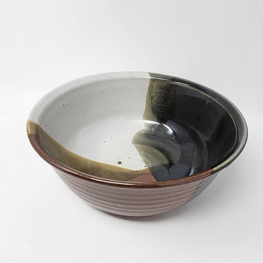 White Olive and Dark Blue Bowl