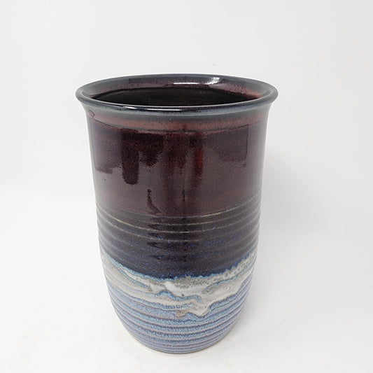 Blue Glazed Utensil Holder