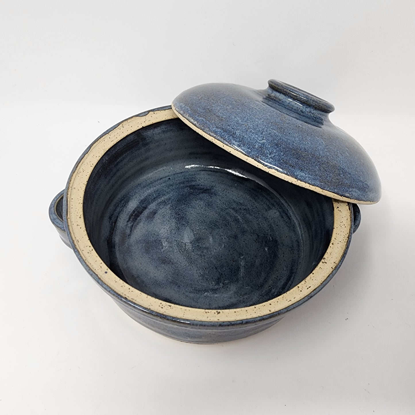 Blue Stone Glazed Casserole Dish