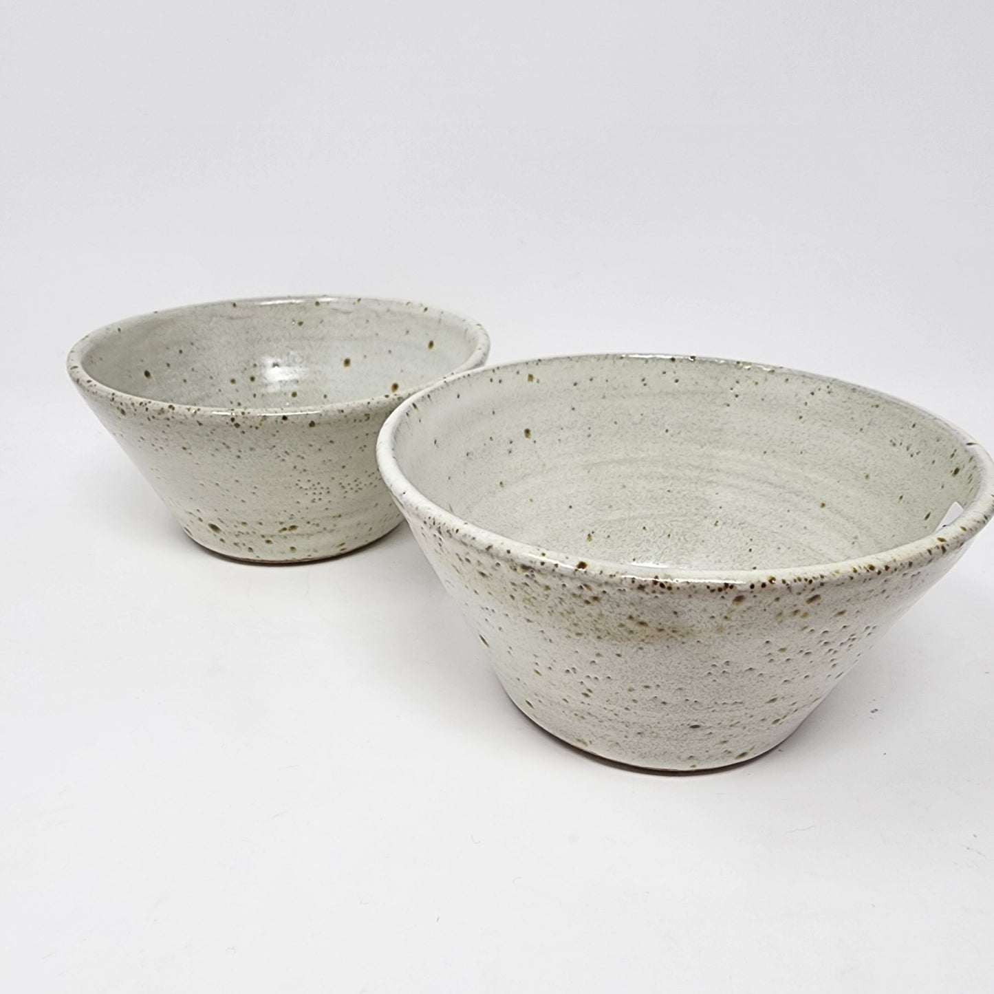 White Speckled Bowls