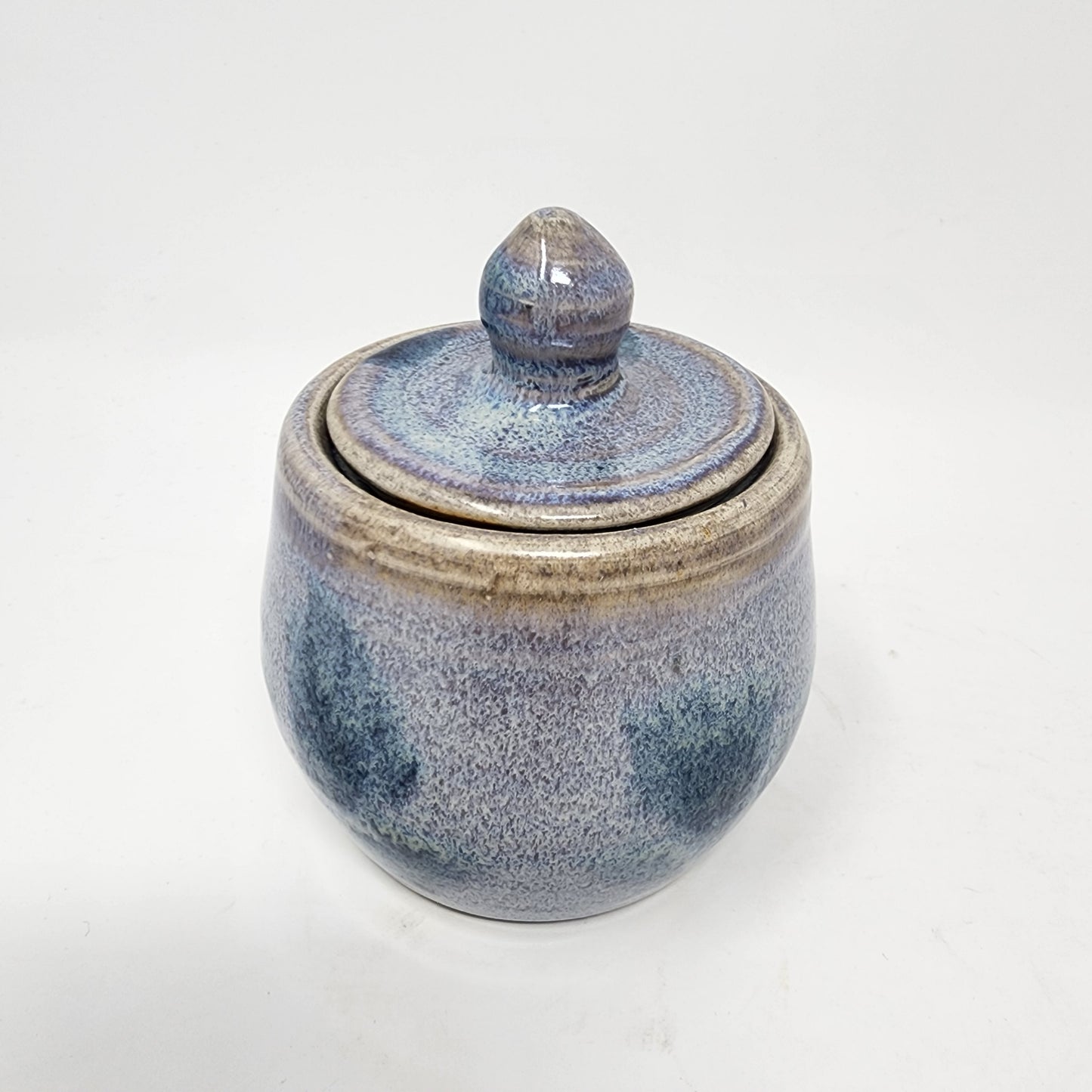 Blue Abstract Sugar Container