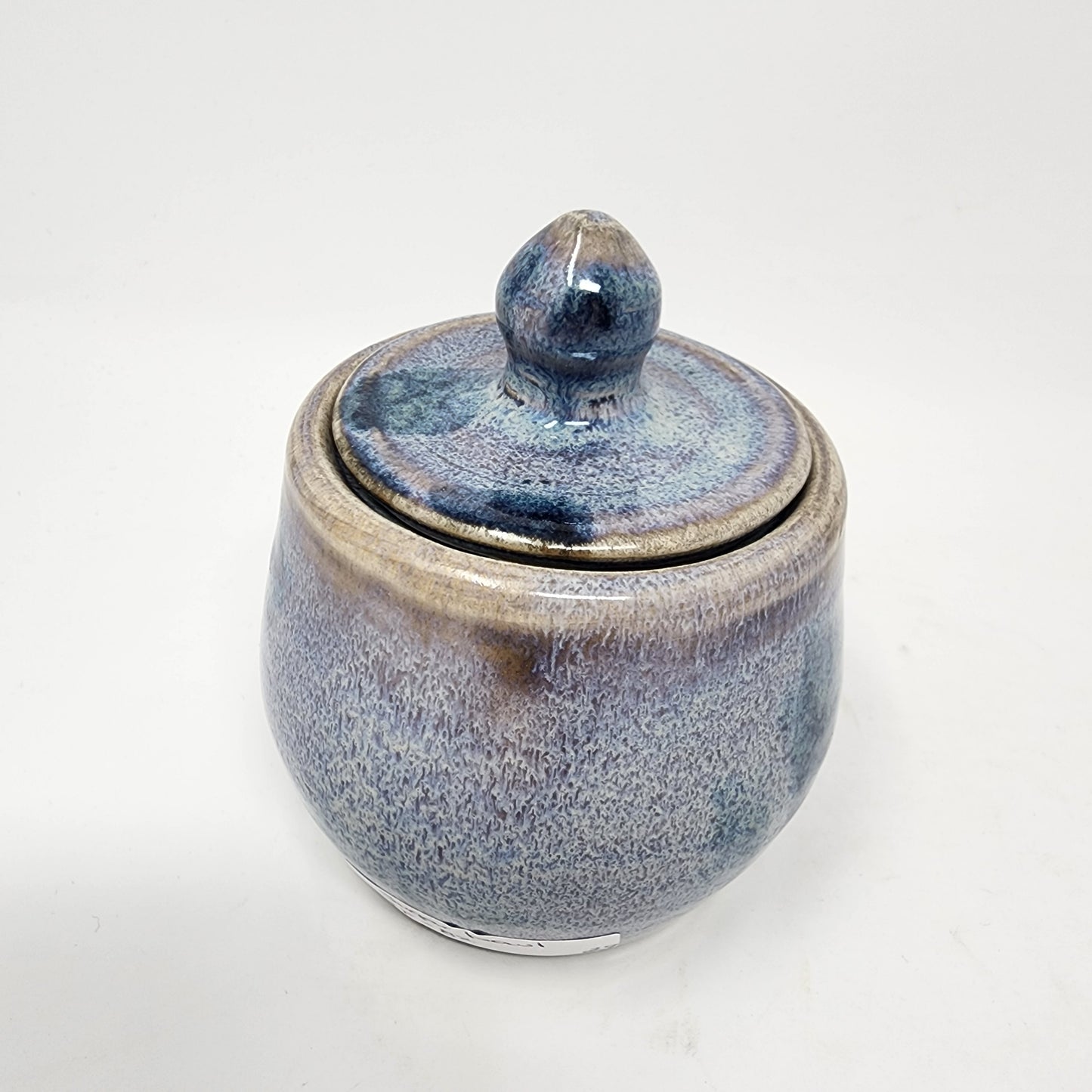 Blue Abstract Sugar Container