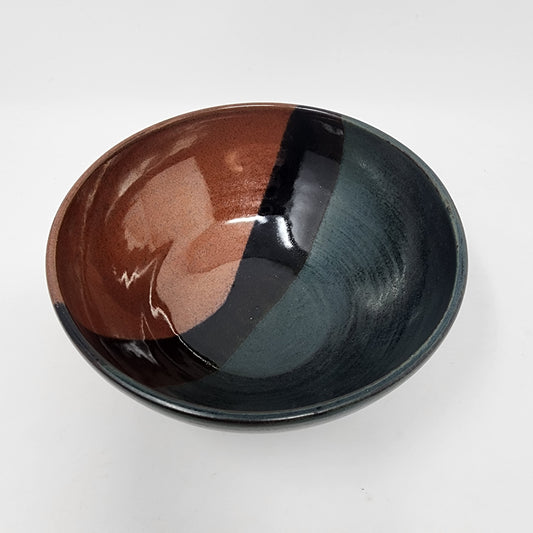 Brown Blue Bowl Medium