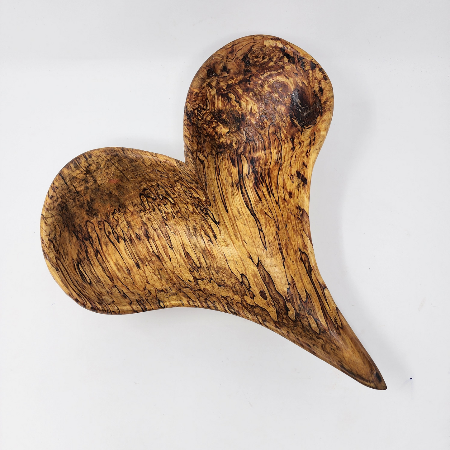 Hand Carved Fermented Maple Heart Platter