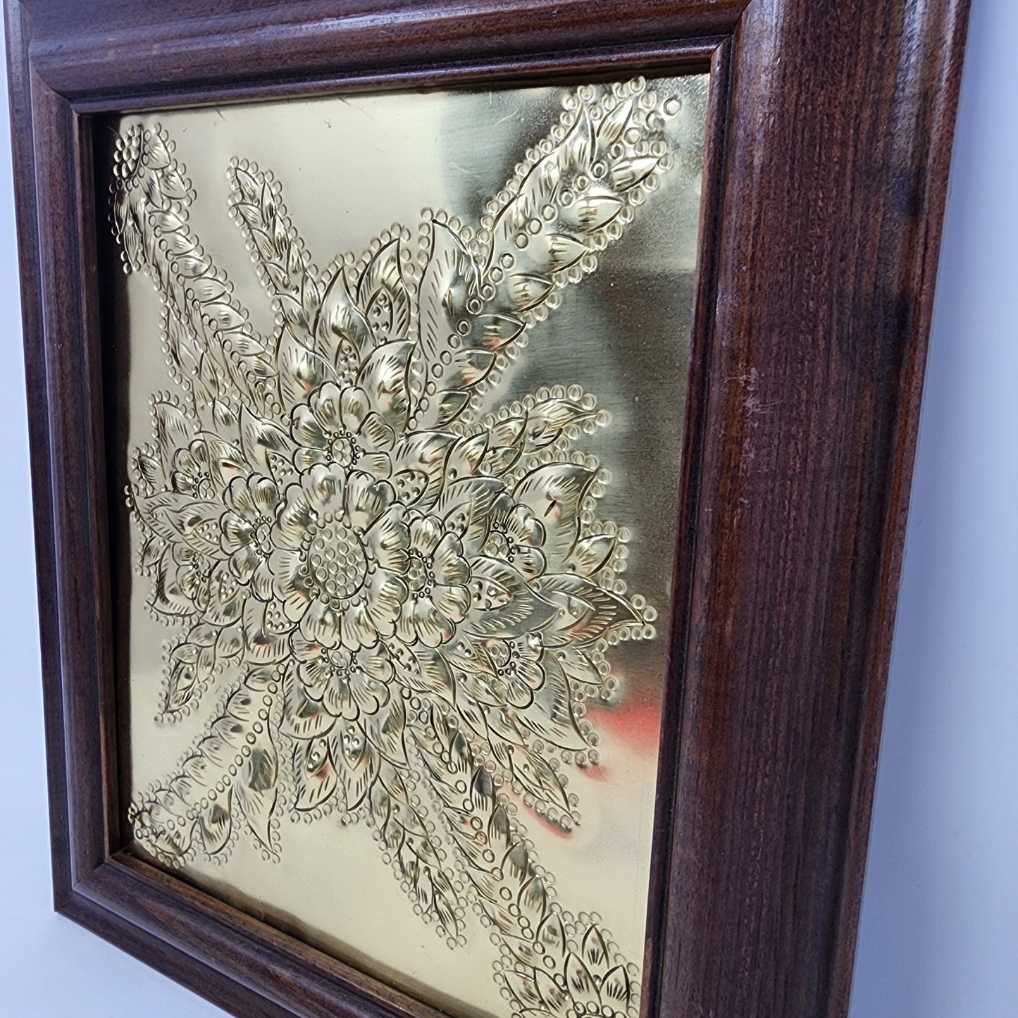 Dark Framed Brass Art