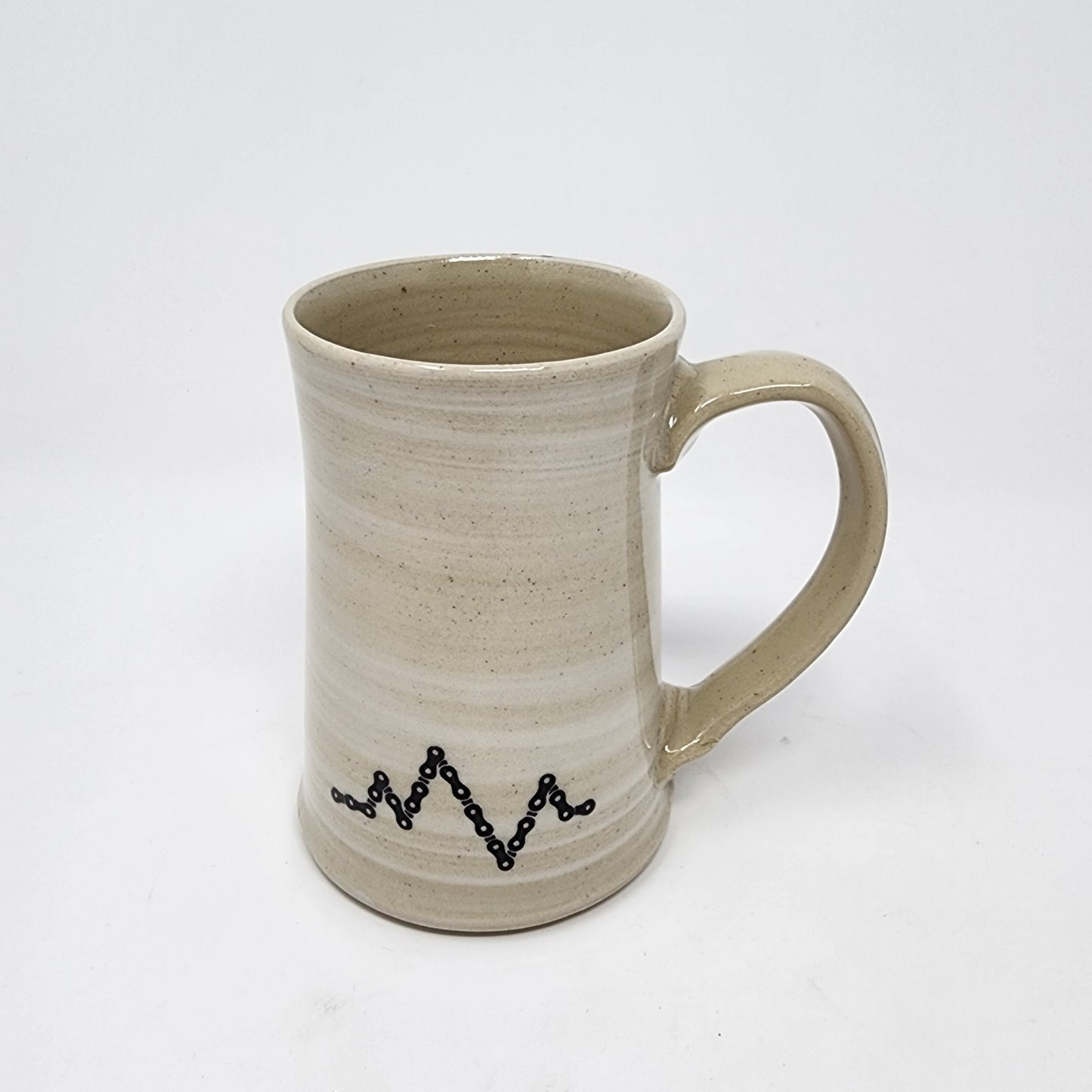 Beige Bike Painted Mug