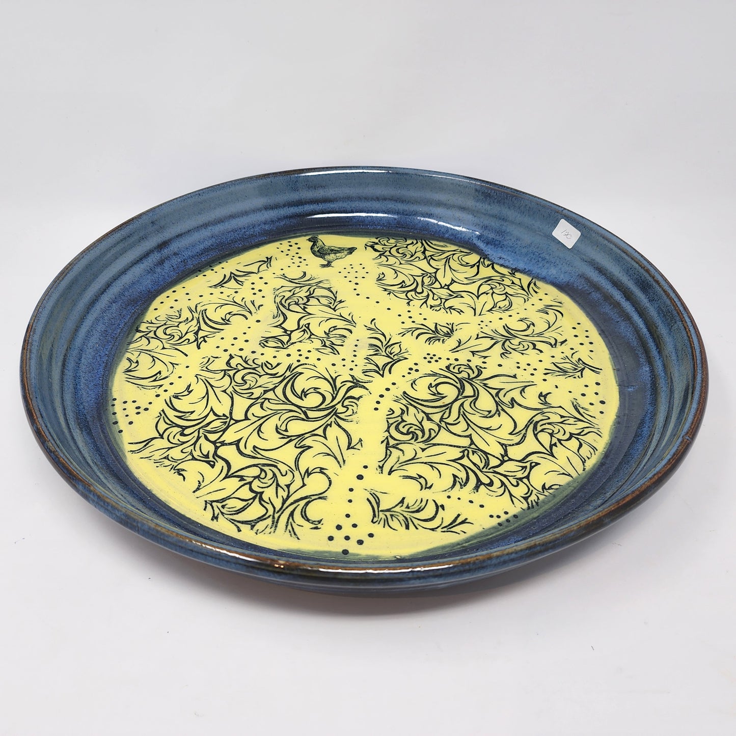 Yellow and Blue Platter