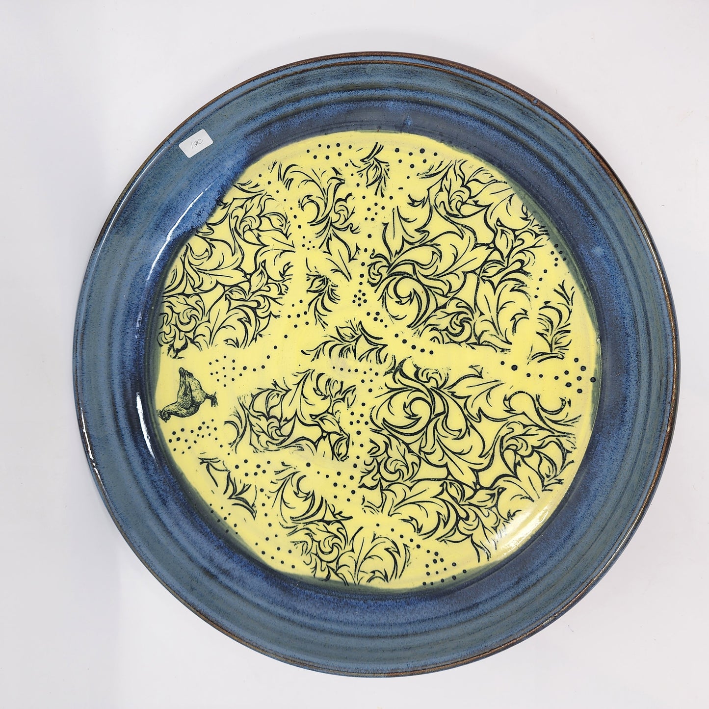 Yellow and Blue Platter