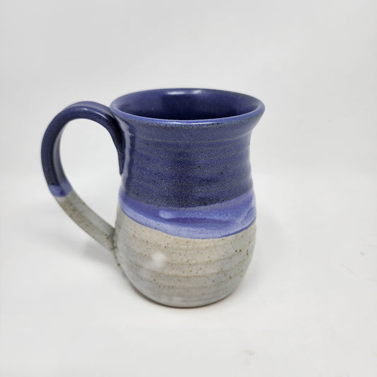 Blue Glaze into Gray Mug