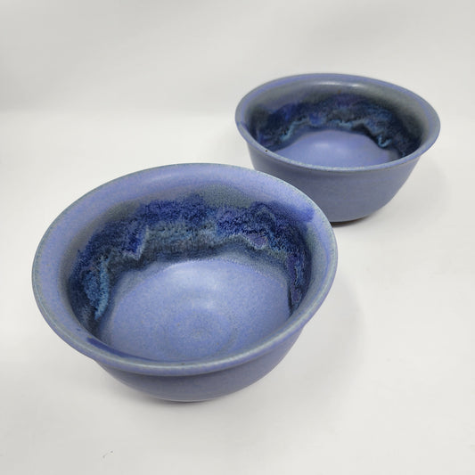 Periwinkle Sky with Blue Glaze Dessert Bowls