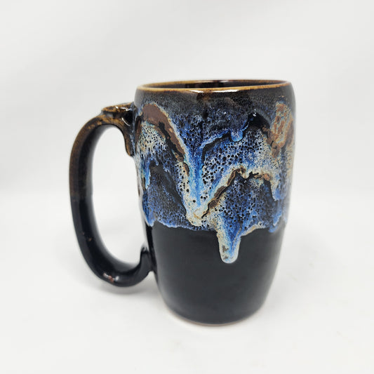 Black Froth Drip Mug