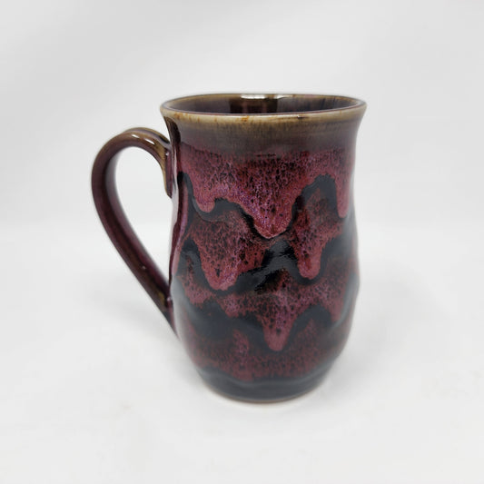 Red Drip Glaze Mug