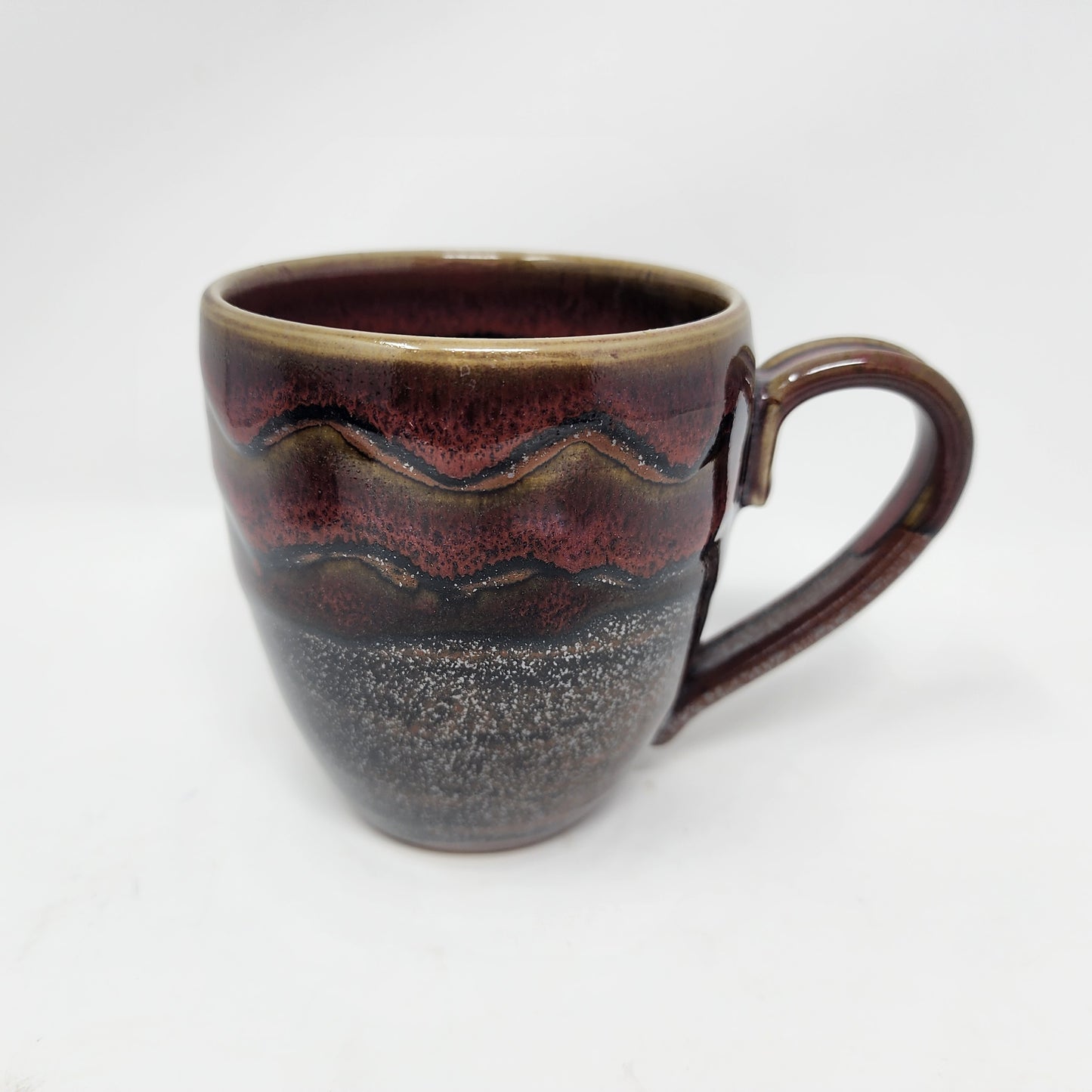 Red Drip Cappuccino Mug