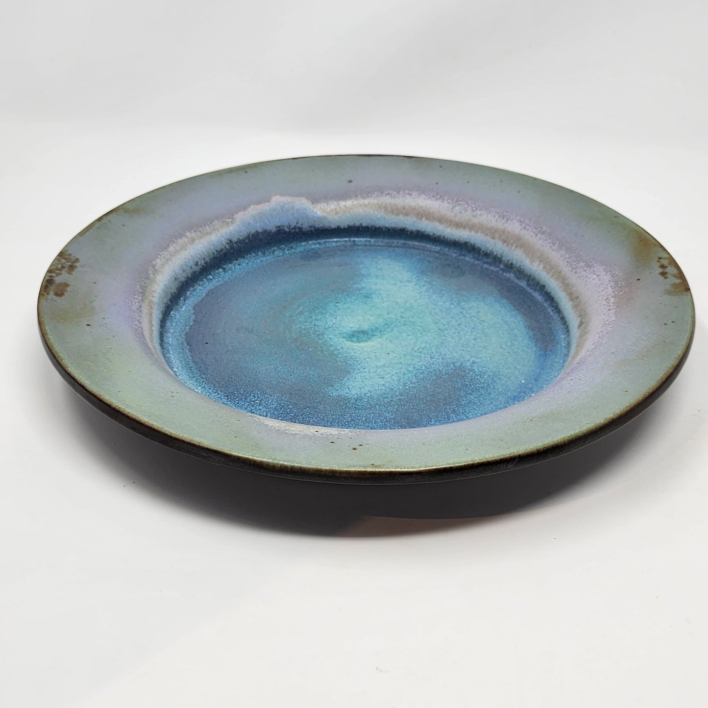 Turquoise Mauve Serving Plate