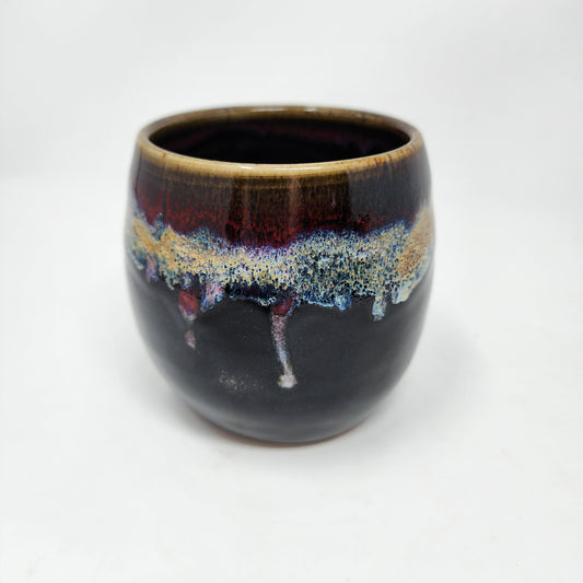 Black Gold Blue Tumbler