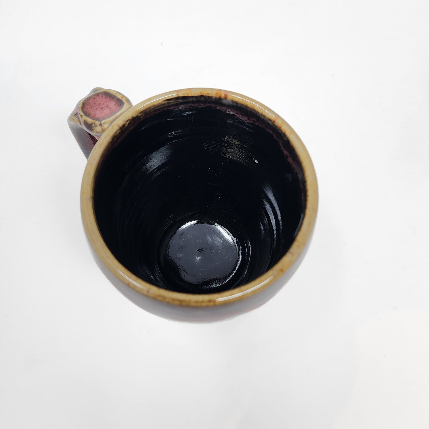 Black Red Swirl Mugs