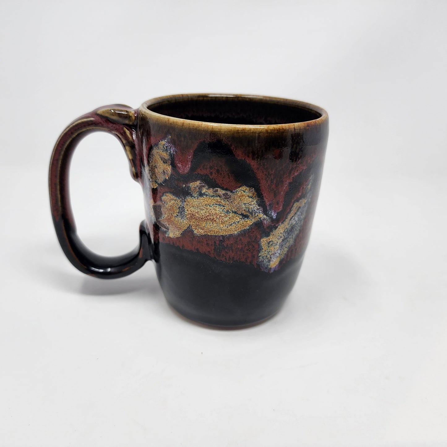 Black Red Swirl Mugs