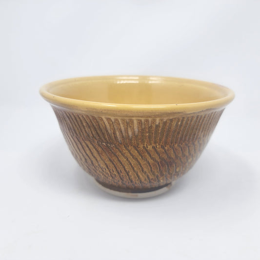 Yellow Textured Bowl