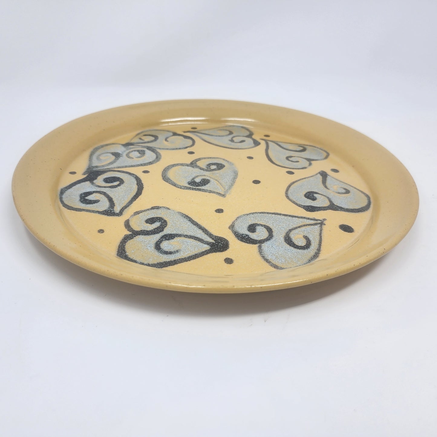 Yellow Decorative Serving Platter