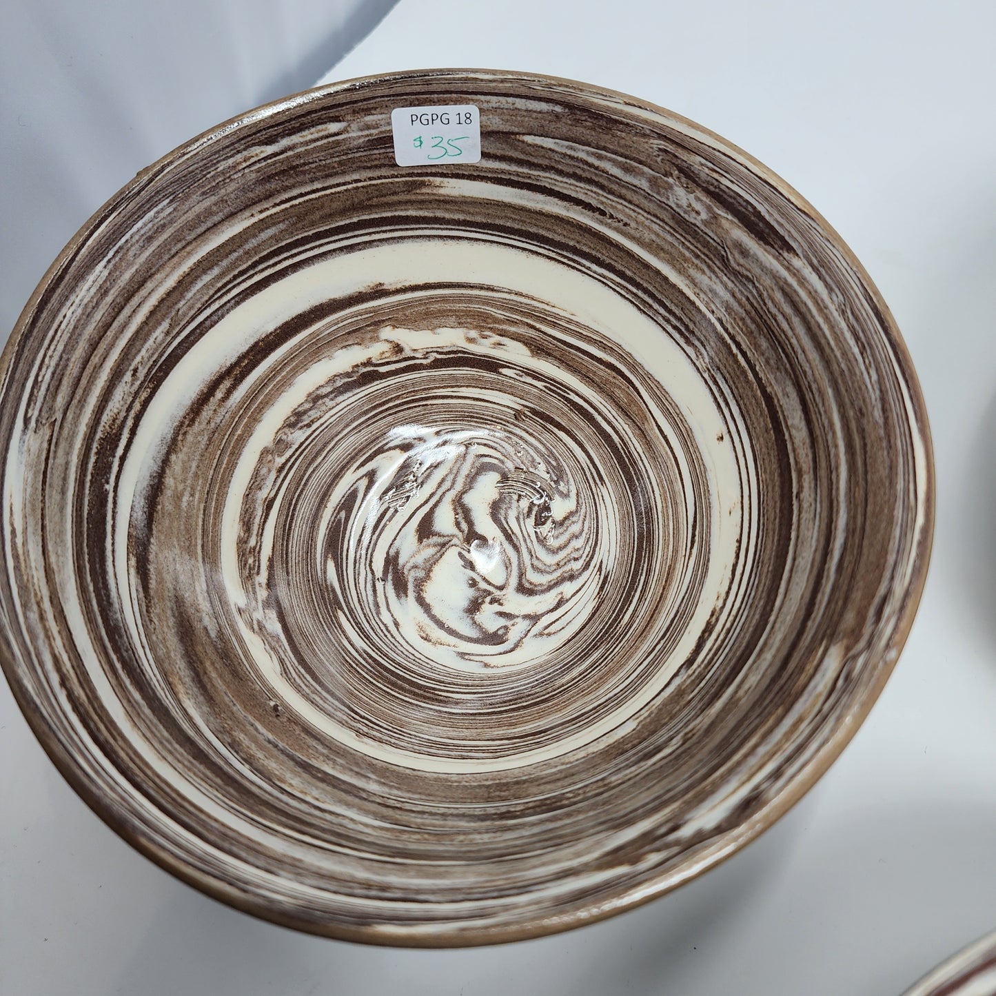 Brown White Swirl Small Bowls