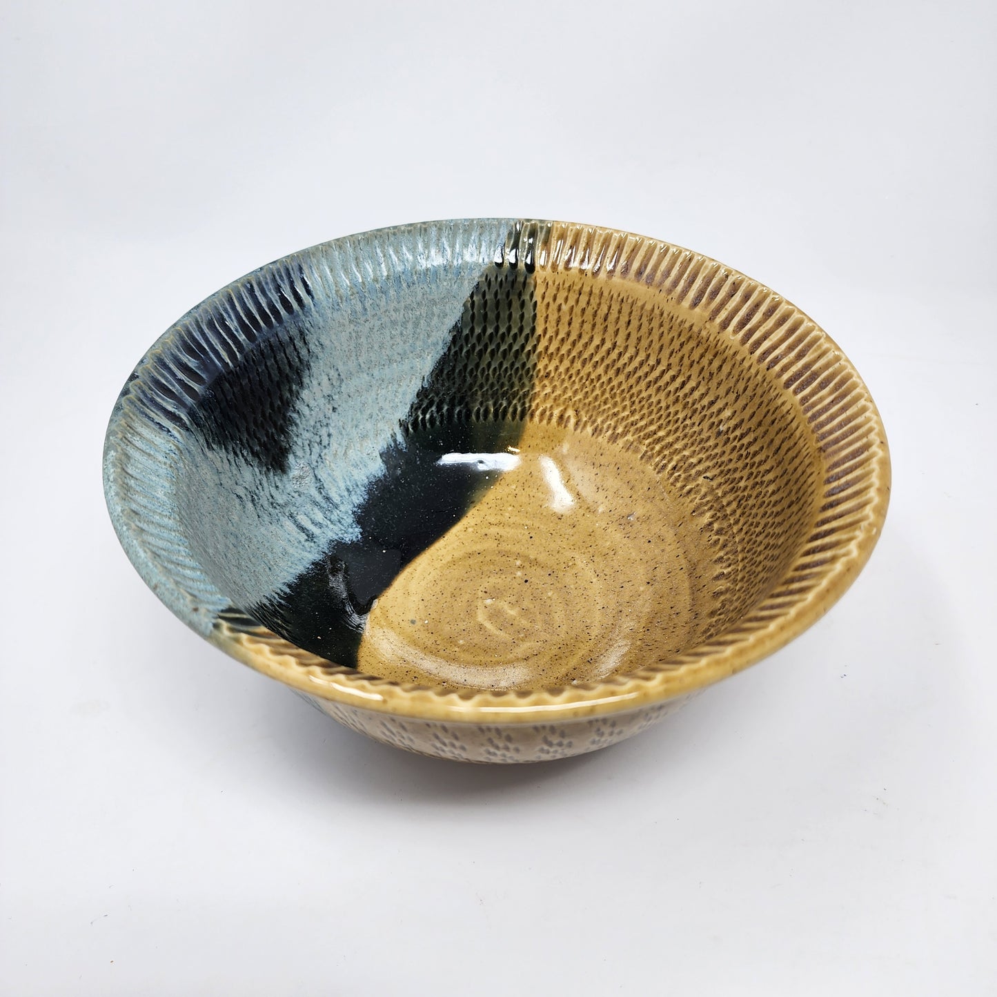 Tiger Eye Glazed Bowl