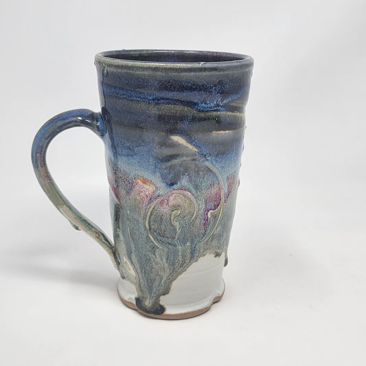 Purple Blue Textured Mug