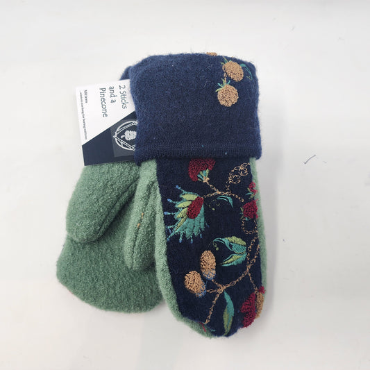 Small Berry Botanical Mittens