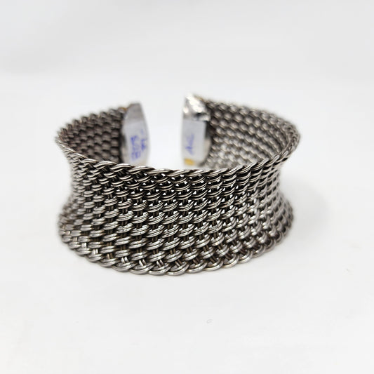 Silver Concave Bracelet