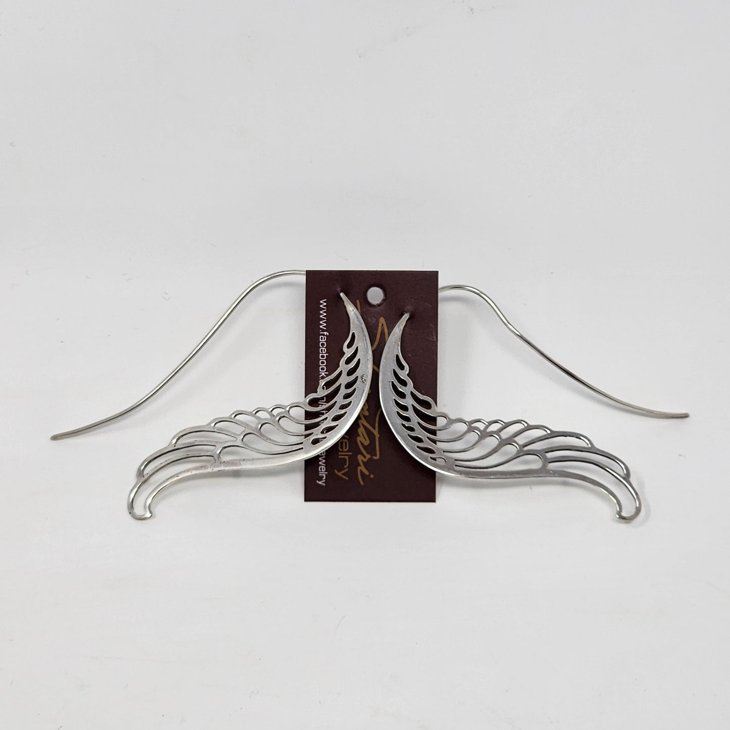 Silver Angel Wing Earrings