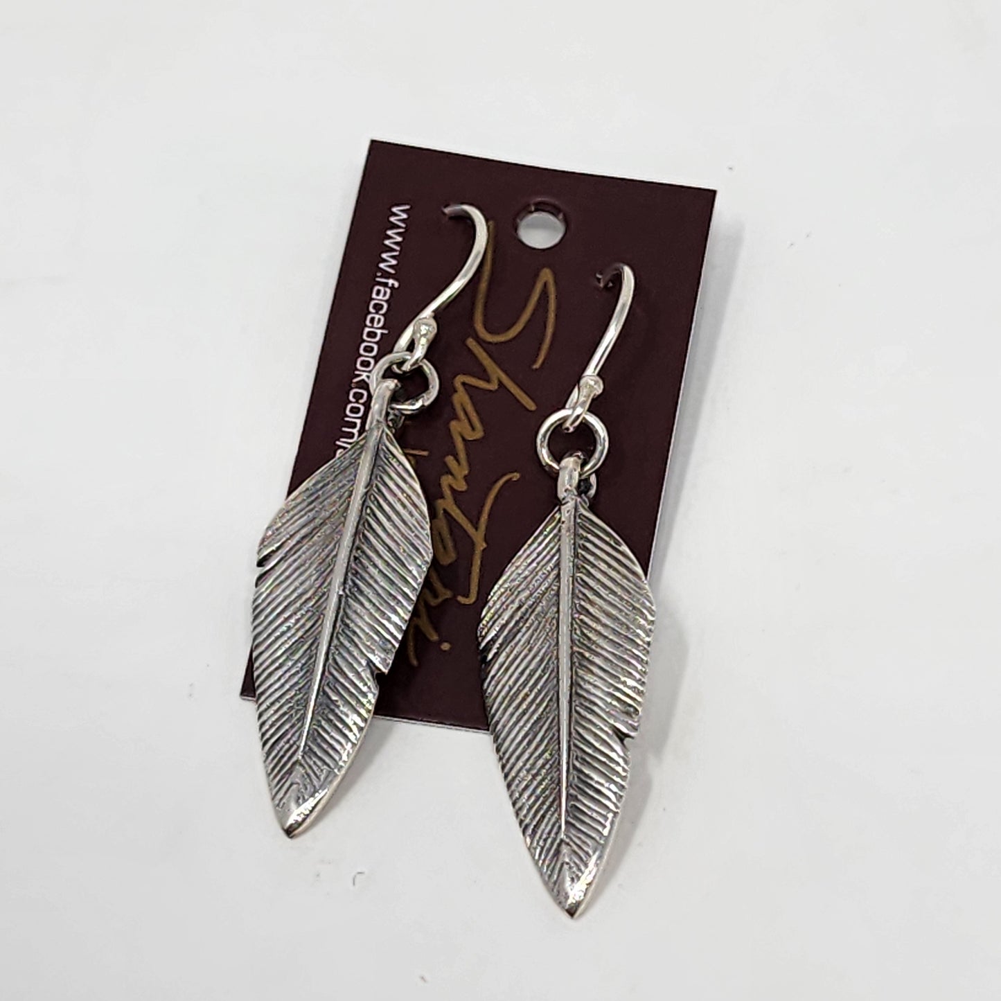 Silver Feather Earrings