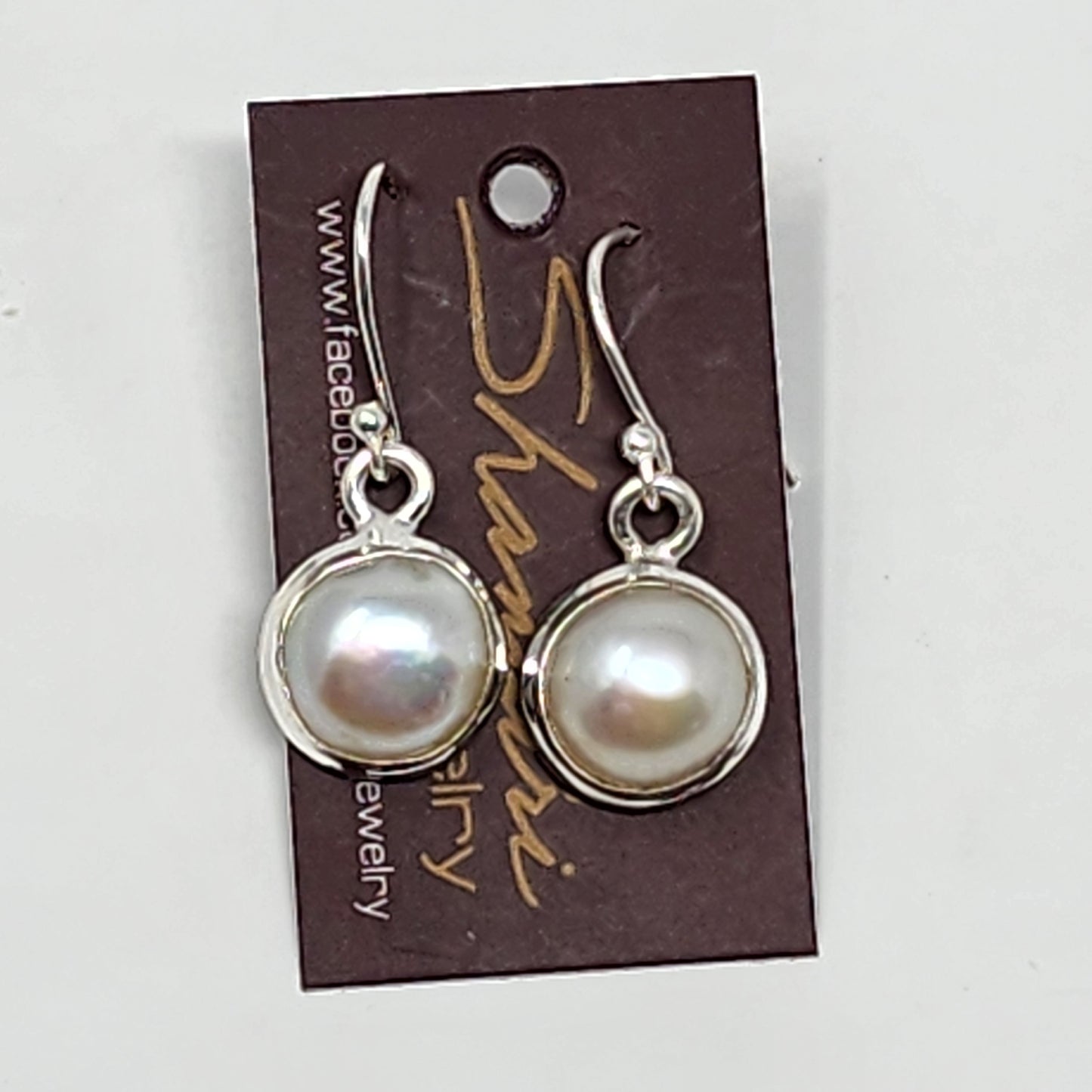 Silver Classic Pearl Earrings