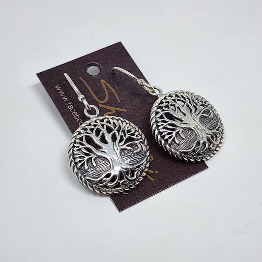 Woven Tree of Life Earrings