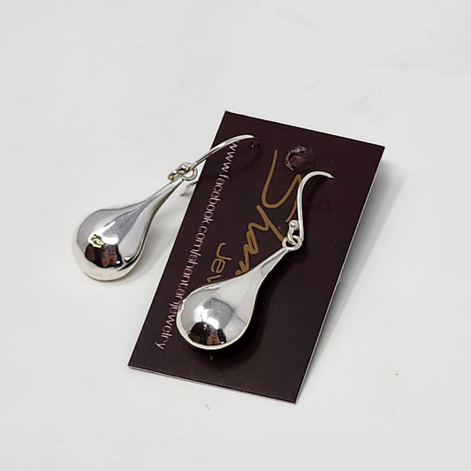 Silver Tear Drop Earrings