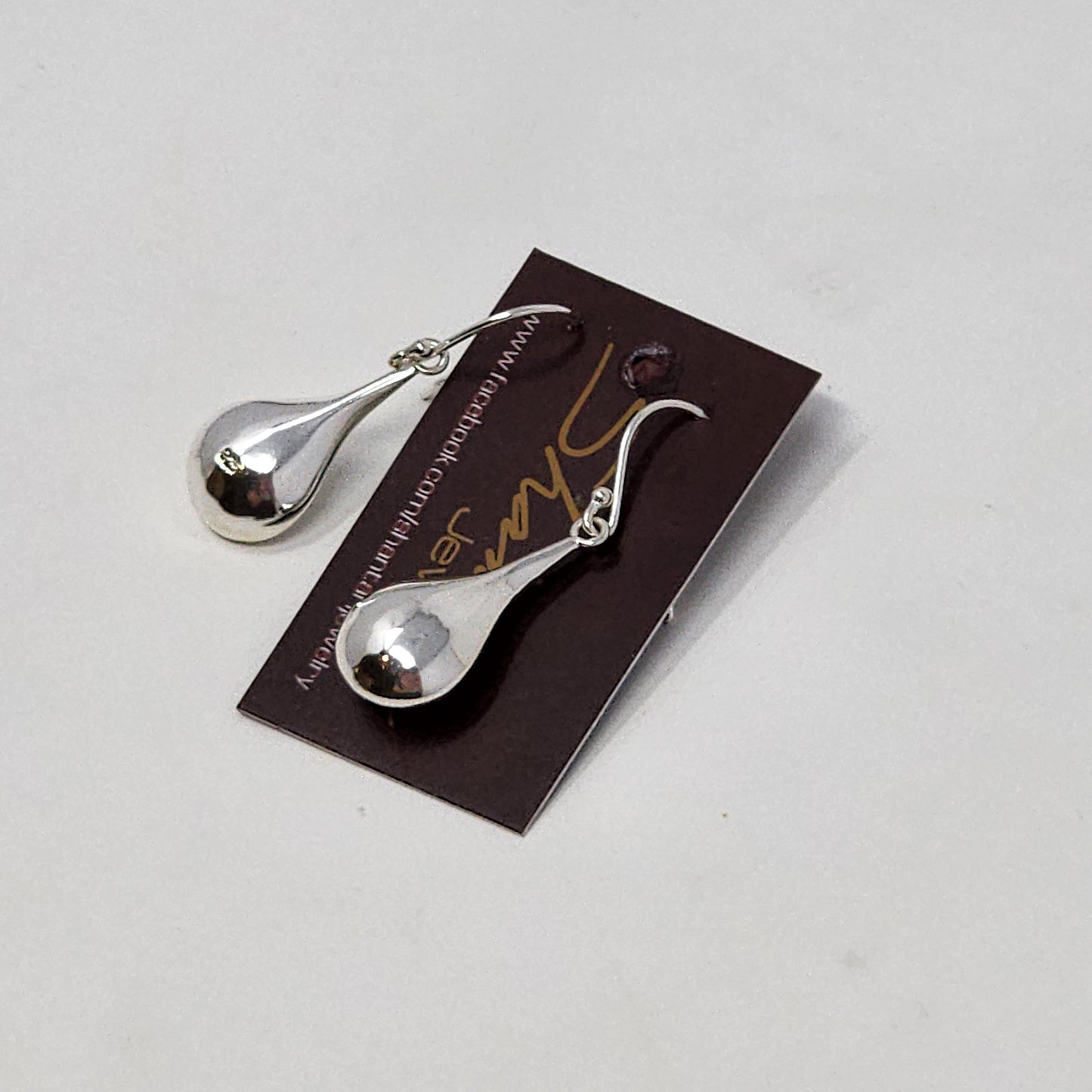 Silver Tear Drop Earrings