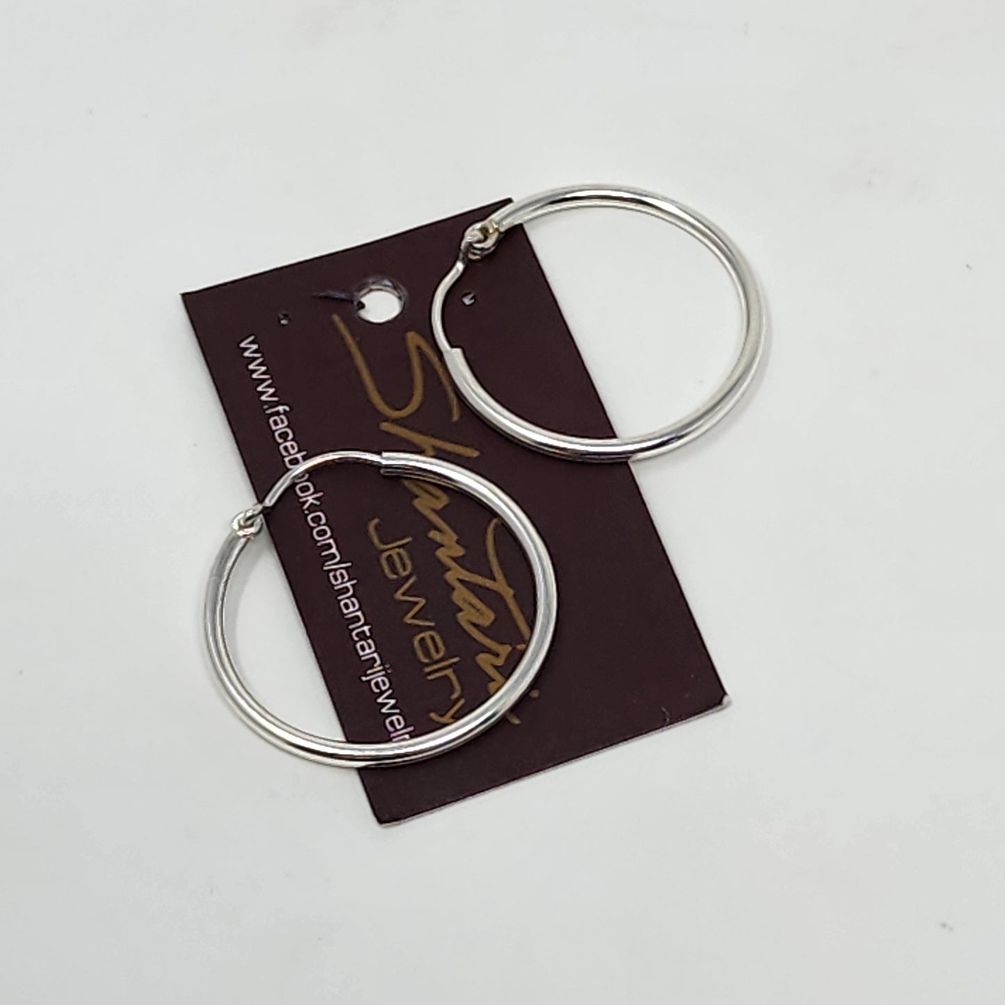 Silver Hoop Earrings