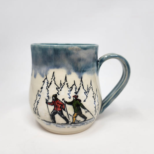 Cross Country Skiers Mug