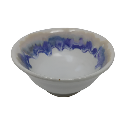 Small Bowl White With Accents