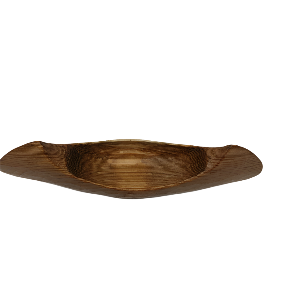 Small Red Cedar Canoe - Serving Platter