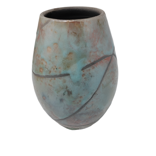 Raku - Pearl Vase