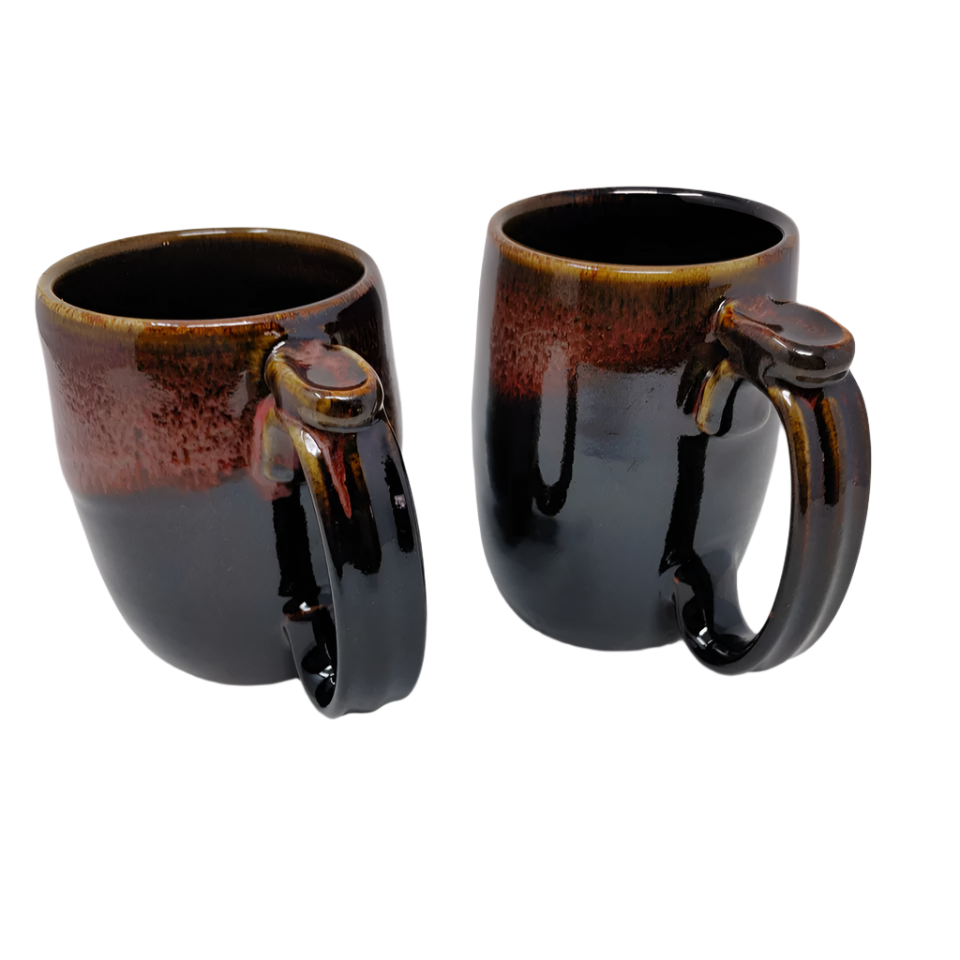 Black W Red Mug