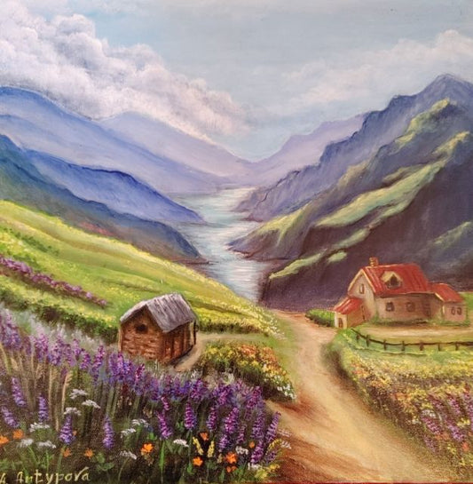 Spring Mountains - painting