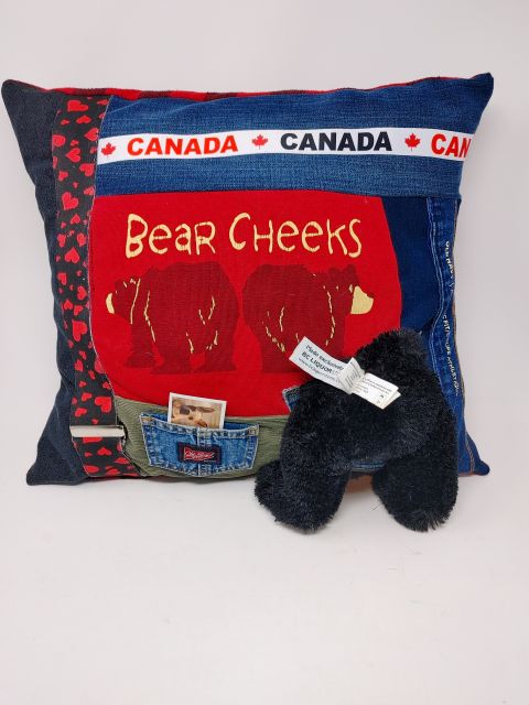 Canadian Wilderness Art Collage Pillow