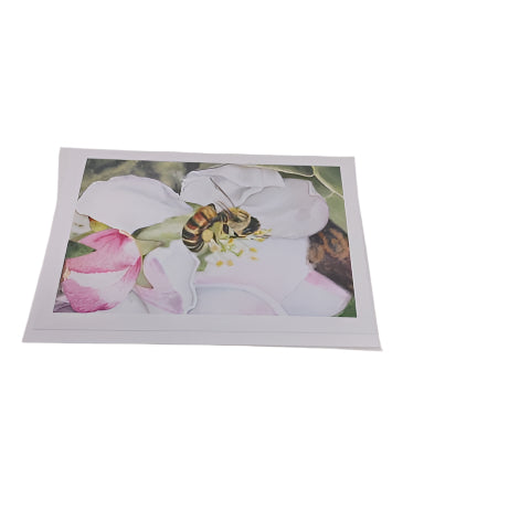 Apple Blossom Bee - Card