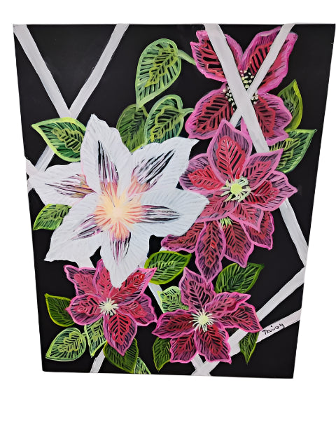 Flowers On The Square - Painting