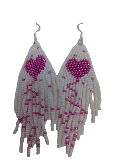 Pink Hearts Earrings