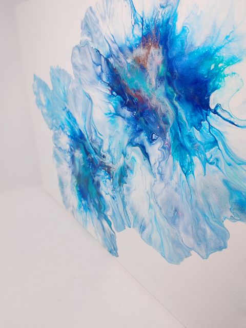 Blue Flower - Acrylic Painting