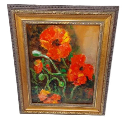 Poppies - Oil on Canva